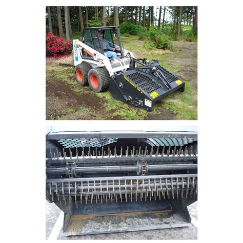 skid steer brush rake attachment|rockhound skid steer landscape rake.